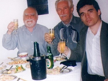 Joaqu�n Teixidor, Boris Cristoff and Juan Estadella in Barcelona (Spain), 2001