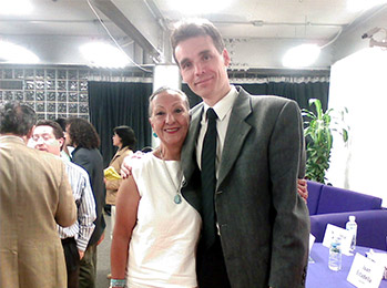 With Giovanna Flores, mexican astrologer.