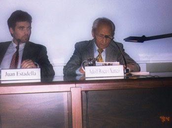 Juan Estadella and Adolfo Roca in Valencia (Spain), 2001.