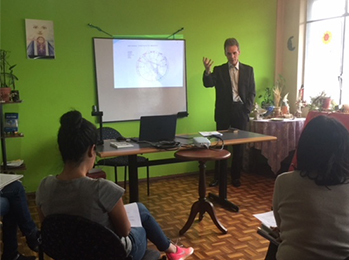 Juan Estadellan en seminar on Astrology in Quito (Ecuador), 2017