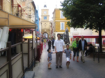 With my two sons in Salon de Provence (France), 2007.